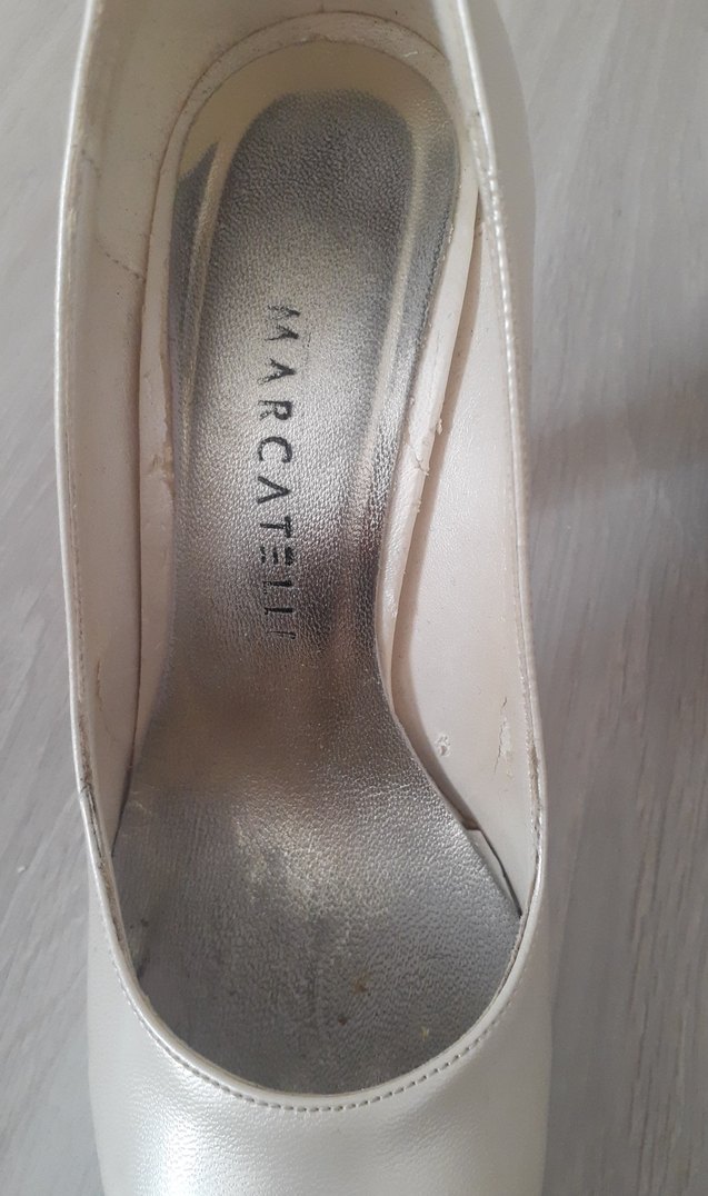 MARCQTELLI Beyaz Platform Topuklu Kadın Abiye Ayakkabı - Görsel 3