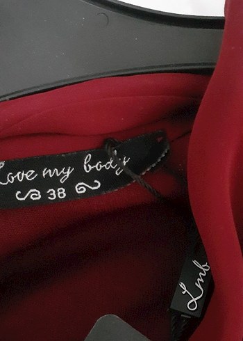 ADL marka Bordo Uzun Kollu Drapeli Uzun Elbise - Görsel 2