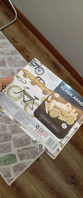 Ahşap maket klasik araba