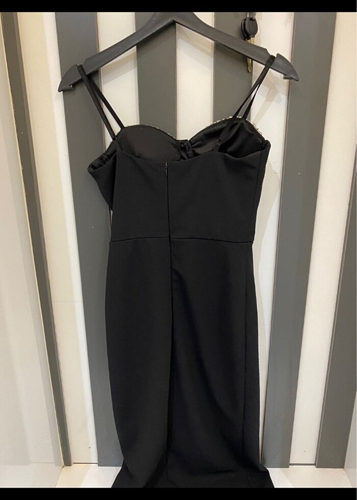 parlak işlemeli taş abiye - Görsel 2