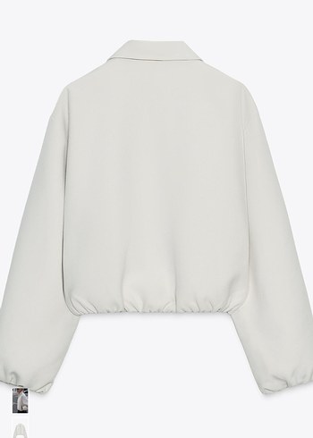Zara ZARA Bej Fermuarlı Midi Kadın Mont