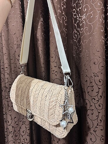 Tasarımcı Handmade hasır çanta