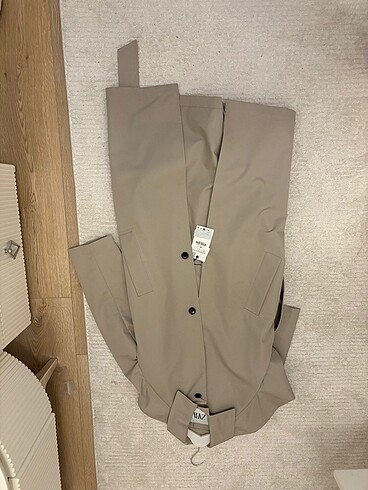 s Beden camel Renk ZARA TRENÇKOT