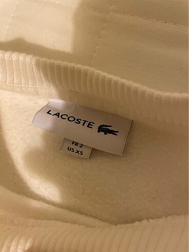 xs Beden Orijinal lacoste sweat