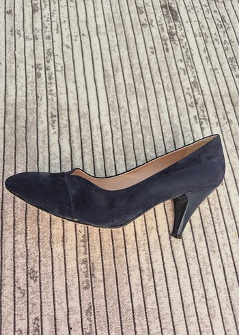Diğer Lacivert Süet Stiletto Kadın Ayakkabı