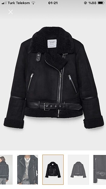 Stradivarius İçi Suni Biker Ceket