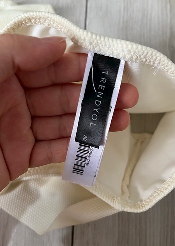 Beyaz İnce Askılı Bikini Takımı - Görsel 3