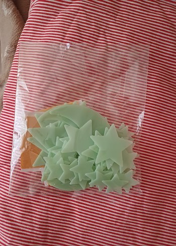 Parlayan Yıldızlı Mavi Yatak Odası Sticker Seti - Görsel 6