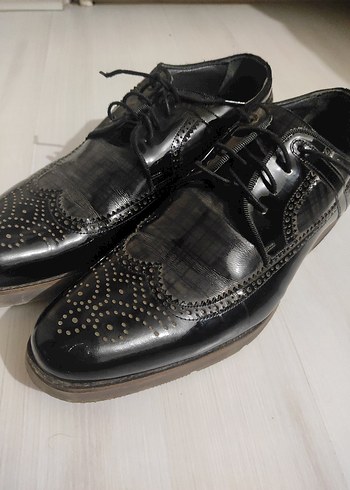 Siyah Parlak Erkek Klasik Ayakkabı 43 - Görsel 2