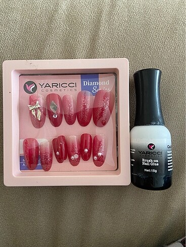Pembe Soft Takma Tırnak, Yapıştırıcı Seti
