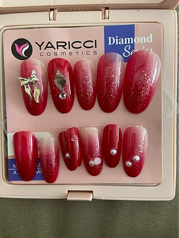 Diğer Pembe Soft Takma Tırnak, Yapıştırıcı Seti