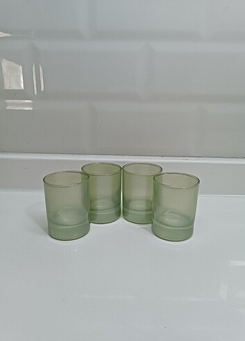  Beden yeşil Renk Shot/Kahve yanı bardağı 