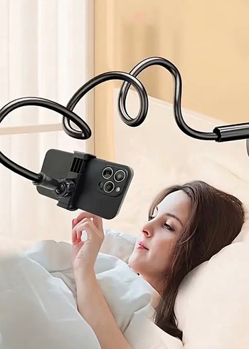 Beyaz Esnek Telefon Tutucu 80 cm - Görsel 2