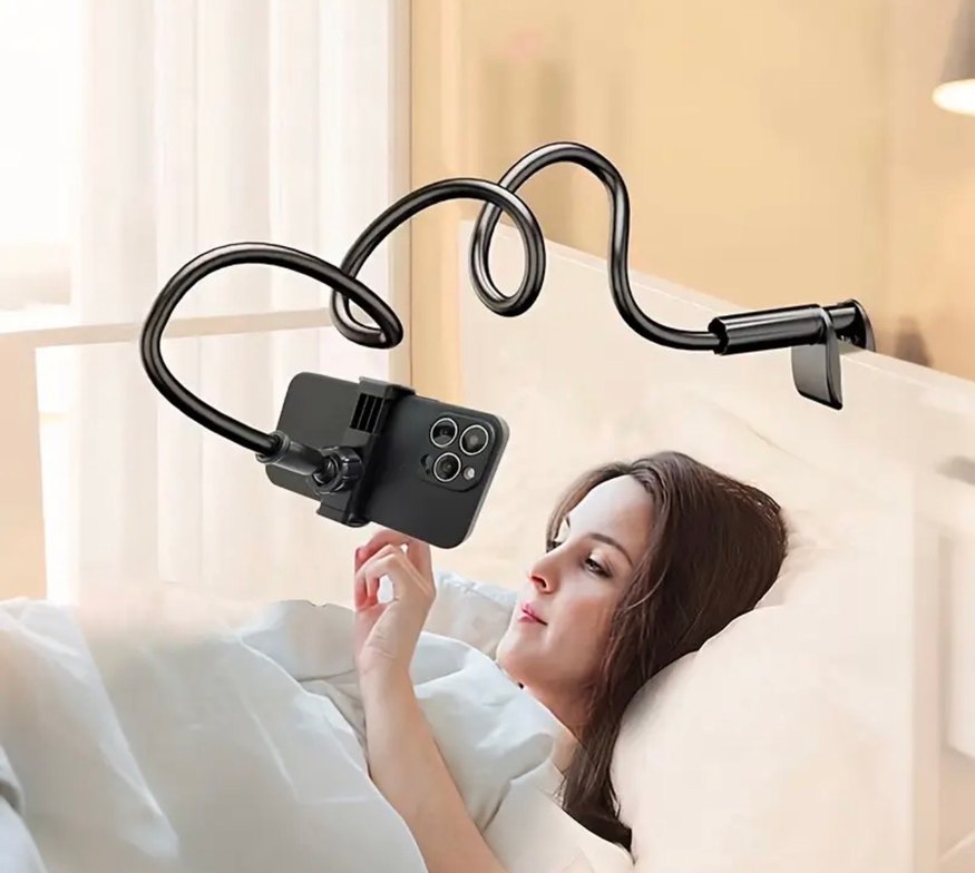 Beyaz Esnek Telefon Tutucu 80 cm - Görsel 2