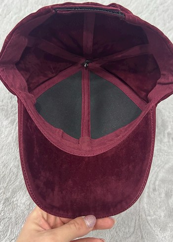 Bordo Kürklü Kadın Şapka - Görsel 3