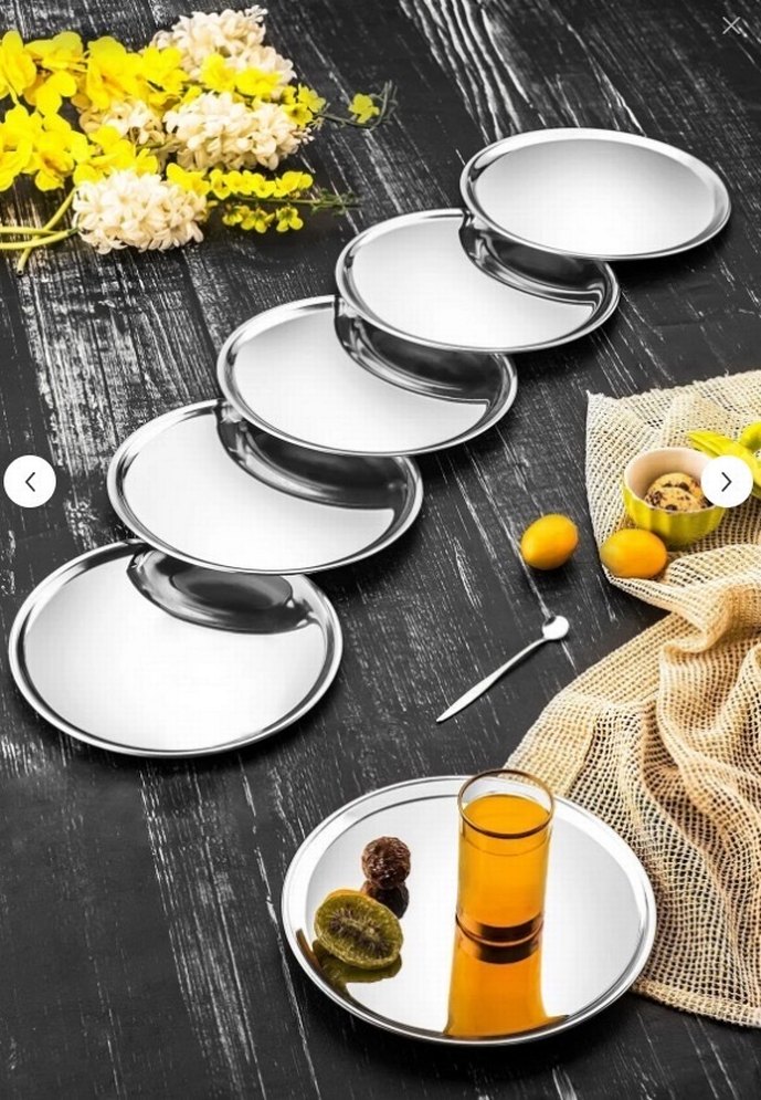 Parlak Beyaz Modern Tabak - Görsel 5