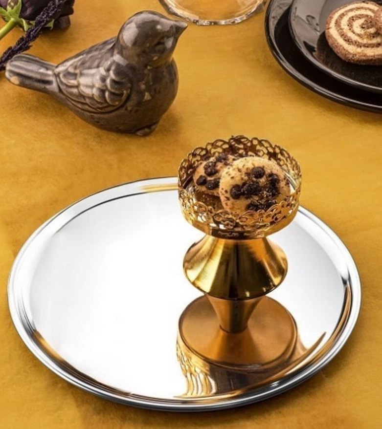 Parlak Beyaz Modern Tabak - Görsel 3