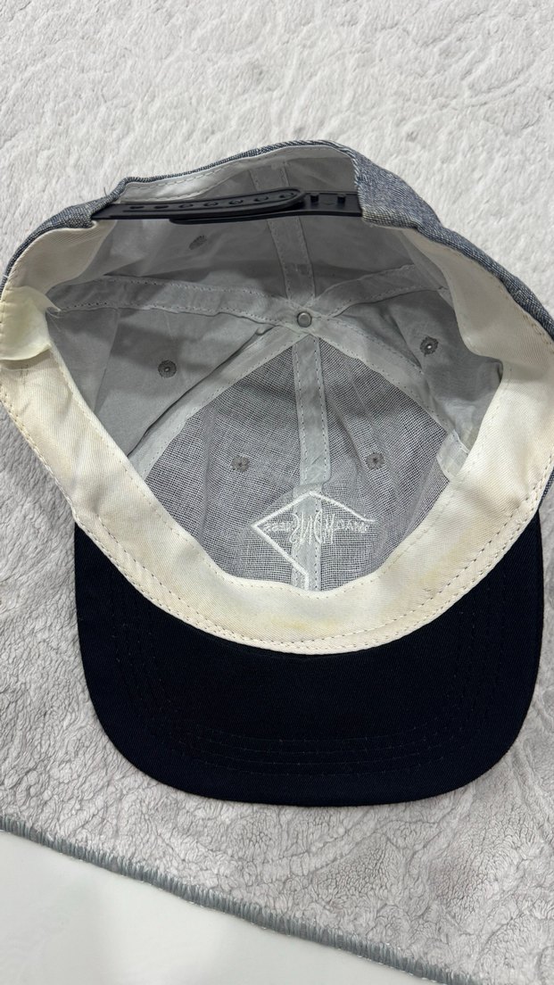 Gri Denim Rock Punk Şapka - Görsel 3