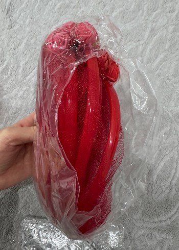 Kırmızı Dantel Bohem Gelinlik Aksesuarı kına malzemeleri - Görsel 4