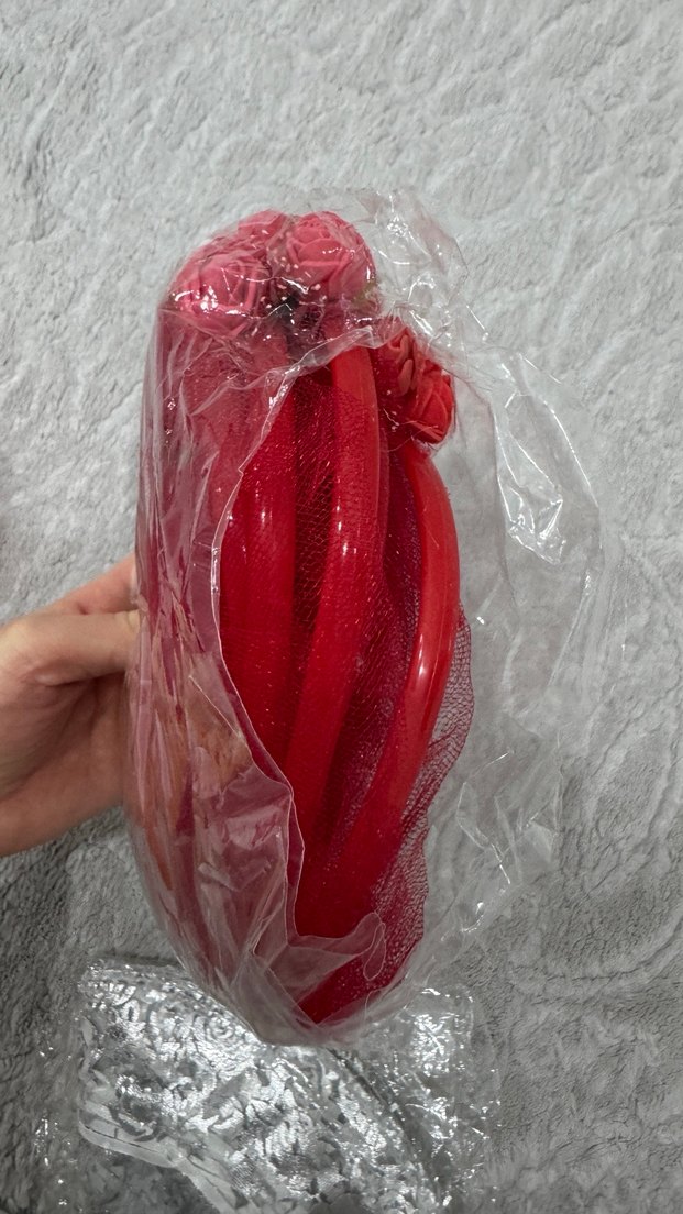 Kırmızı Dantel Bohem Gelinlik Aksesuarı kına malzemeleri - Görsel 4