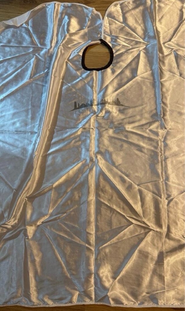 Gri Baskılı Saç kesim Önlüğü - Görsel 2