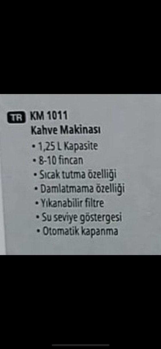 Fakir Siyah Filtre Kahve Makinesi - Görsel 2