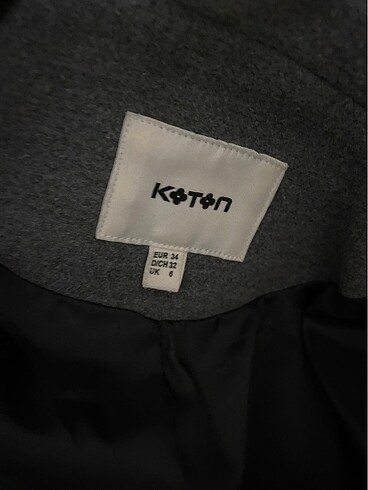 Koton Koton gri kaban