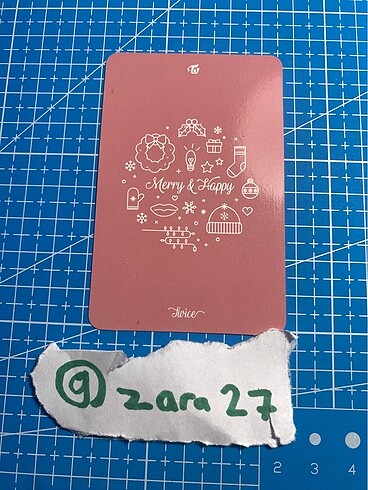  Twice Tzuyu Merry And Happy Photocard Pc Pob