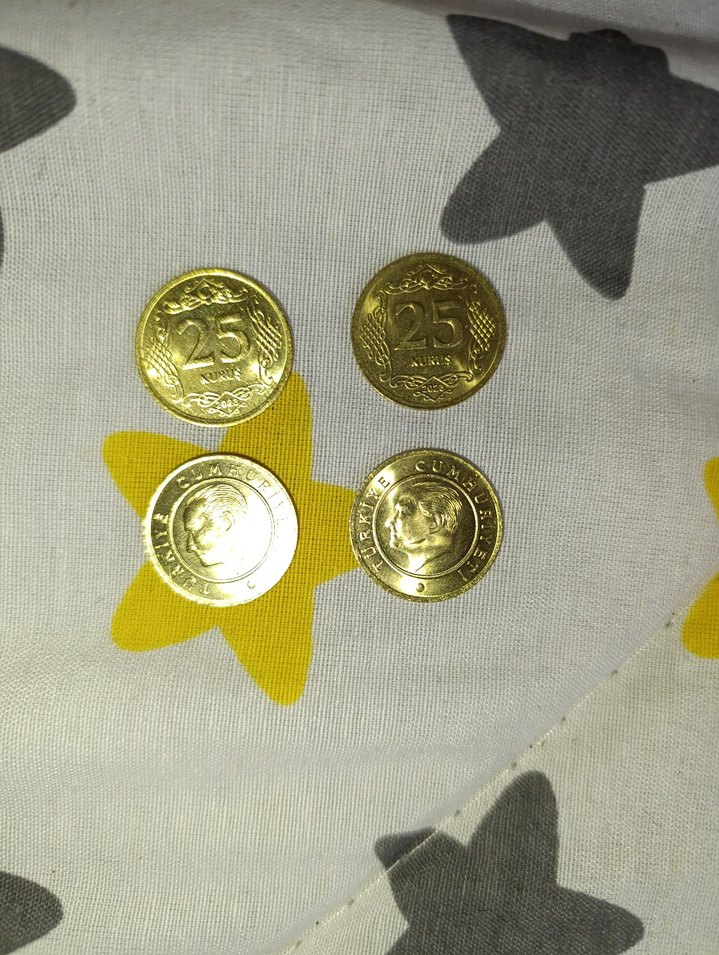 2023 basım temiz koleksiyonluk altın renginde 25 kuruş - Görsel 2