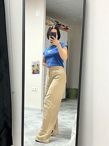 Diğer Ten rengi baggy pantolon