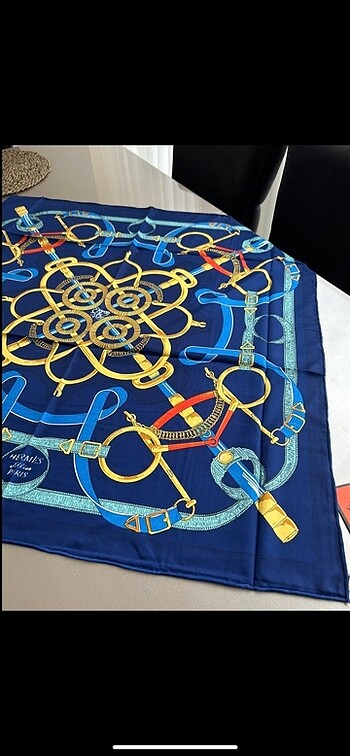 Beden lacivert Renk Hermes twill eşarp