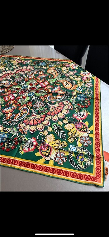 Beden turuncu Renk Hermes twill eşarp