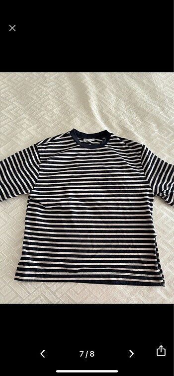 m Beden Zara oversize lacivert tshirt