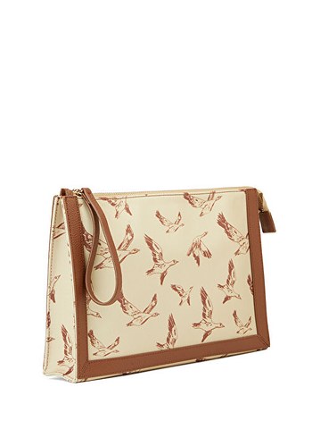 Beymen Bej Deri Desenli Kadın Portföy Çanta - Görsel 3