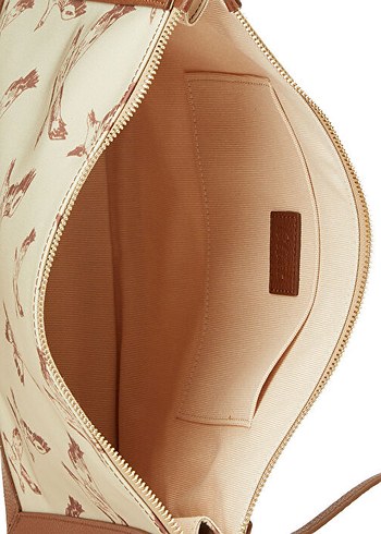 Beymen Bej Deri Desenli Kadın Portföy Çanta - Görsel 5