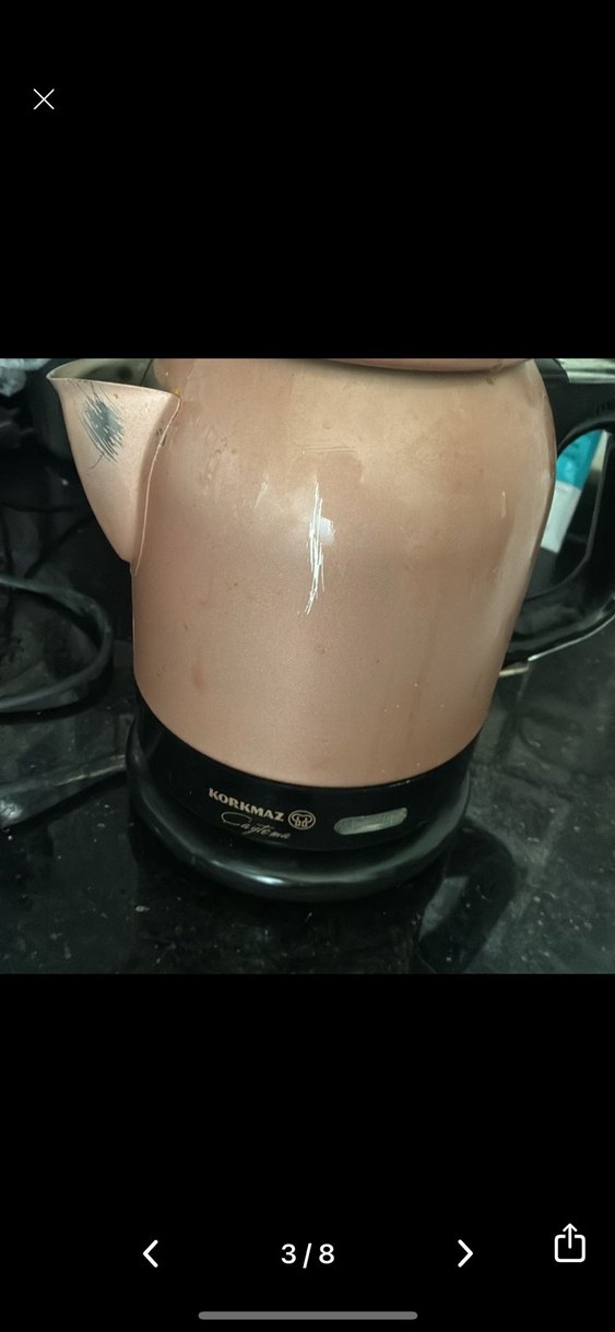 Korkmaz pudra Elektrikli Çaydanlık Seti - Görsel 3