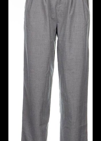 Vocble palazzo Gri Pilili Kadın Kumaş Pantolon - Görsel 5