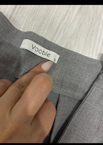 Vocble palazzo Gri Pilili Kadın Kumaş Pantolon - Görsel 2