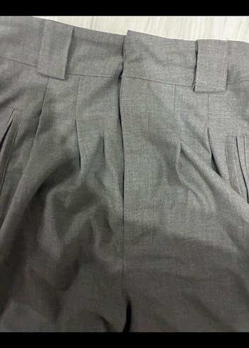 Vocble palazzo Gri Pilili Kadın Kumaş Pantolon - Görsel 4