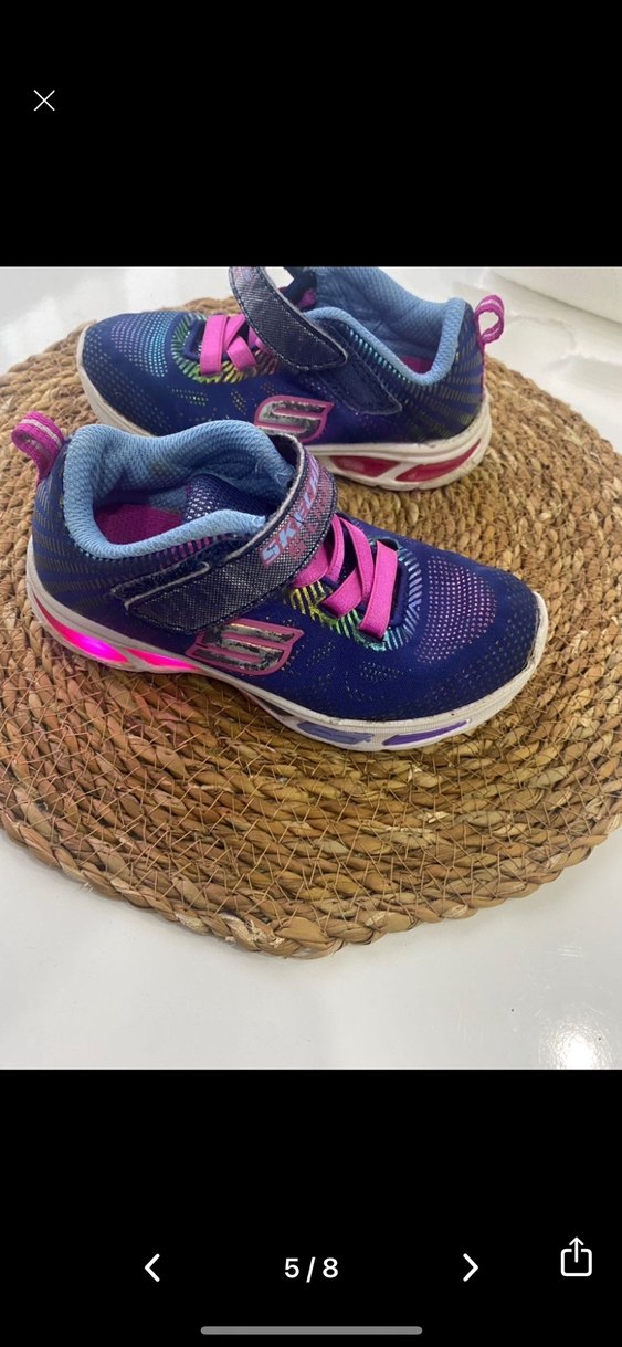 Skechers Kız Çocuk Renkli Işıklı Spor Ayakkabı - Görsel 5