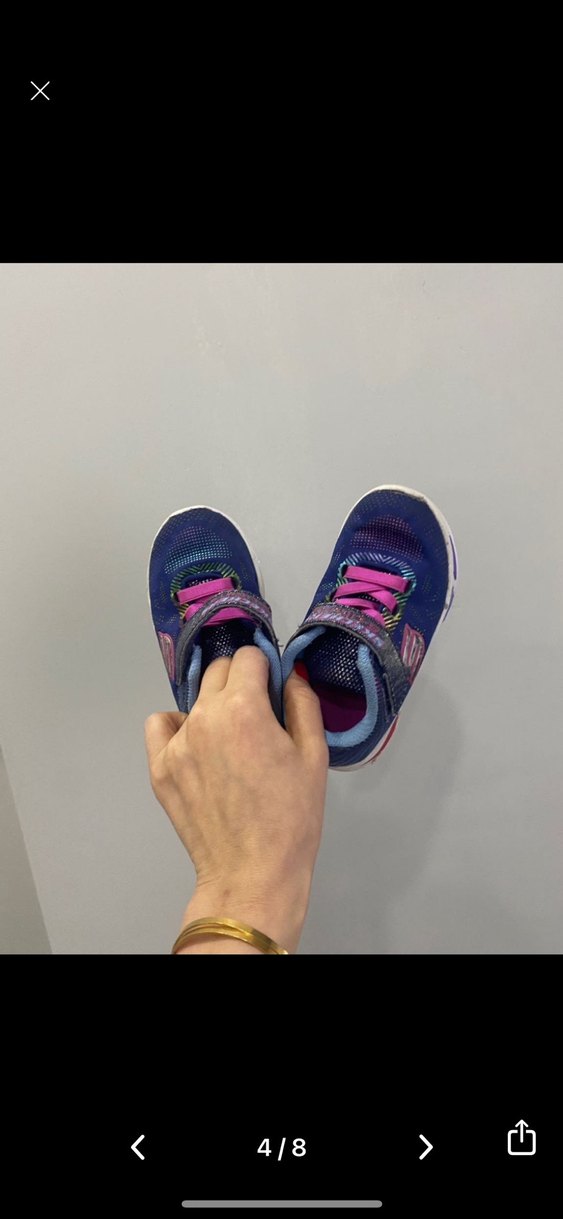Skechers Kız Çocuk Renkli Işıklı Spor Ayakkabı - Görsel 4