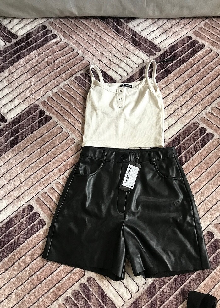 Deri şort cros - Görsel 2