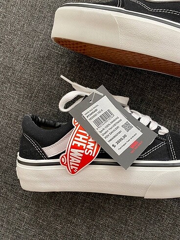 40 Beden siyah Renk Vans old skool platform