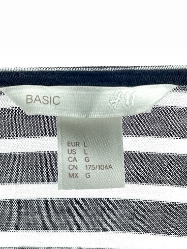 l Beden siyah Renk H&M Bluz %70 İndirimli.