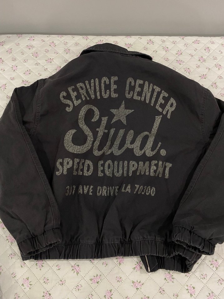 Siyah Baskılı Kot Ceket - Görsel 2