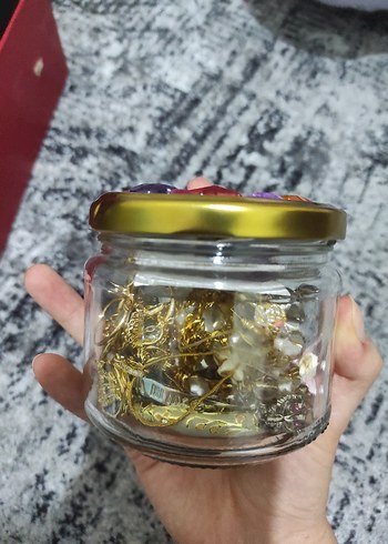 Beden altın Renk takı kavanozu
