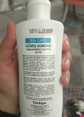 BioBellinda Güneş Sonrası Nemlendirici Losyon - Görsel 3