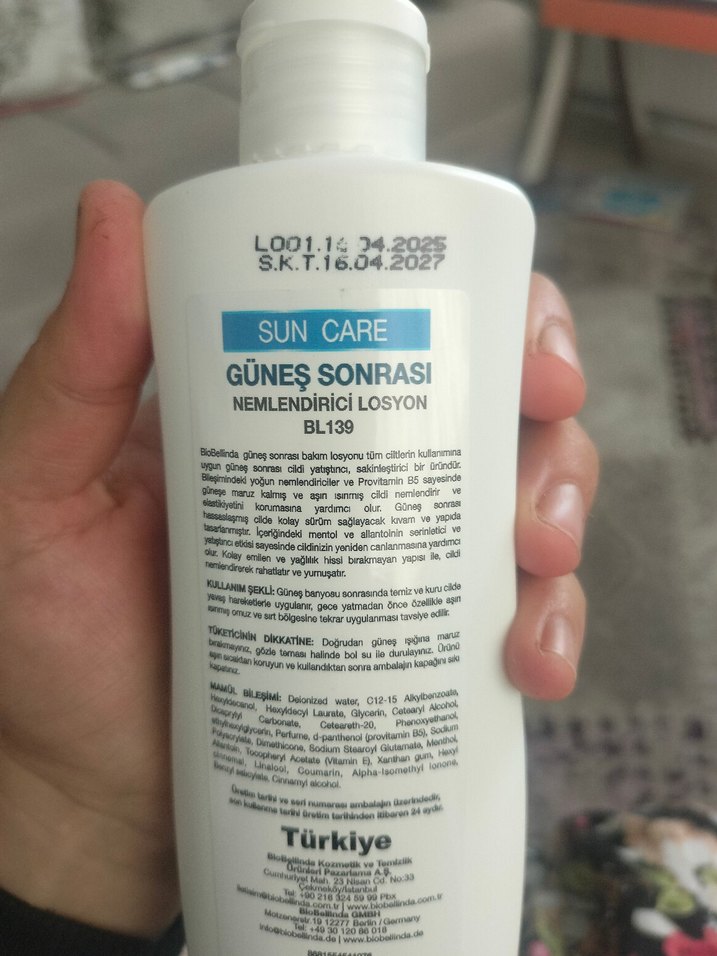 BioBellinda Güneş Sonrası Nemlendirici Losyon - Görsel 3