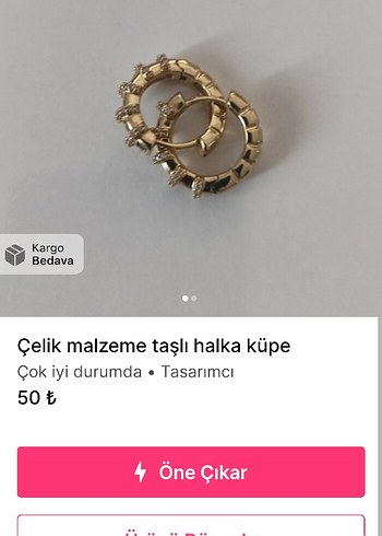Accessorize Taşlı Nazar Boncuklu Mini Altın Küpe