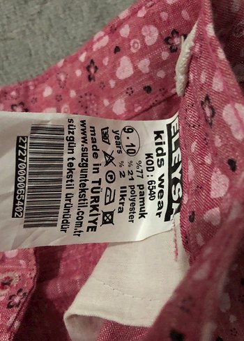 Düğmeli Pembe Kız Çocuk Etek - Görsel 4